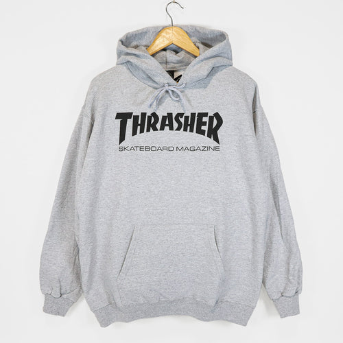 Thrasher Magazine - Skate Mag Logo Pullover Hooded Sweatshirt - Heather Grey