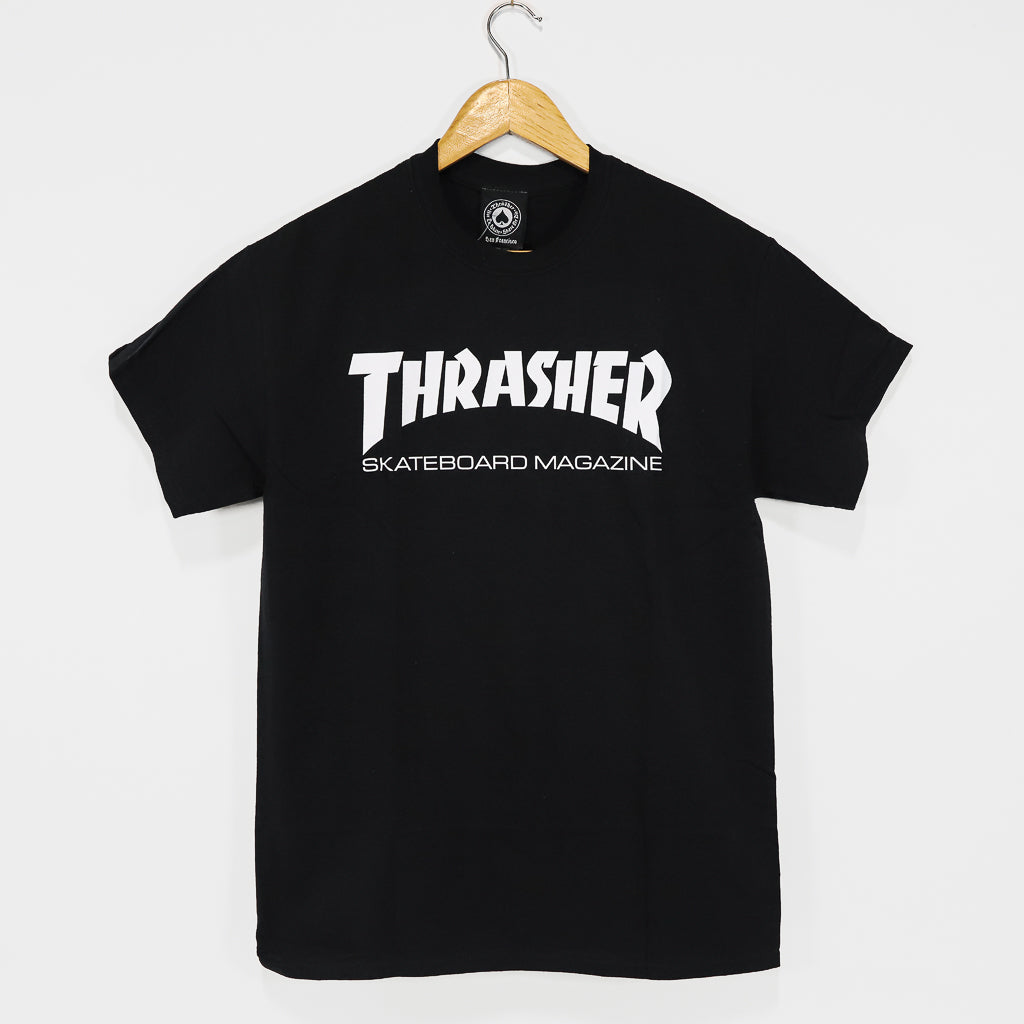 Thrasher Magazine Skate Mag Logo Black T-Shirt 