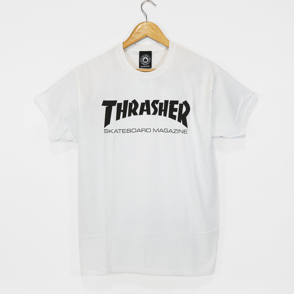 Thrasher Magazine Skate Mag Logo White T-Shirt