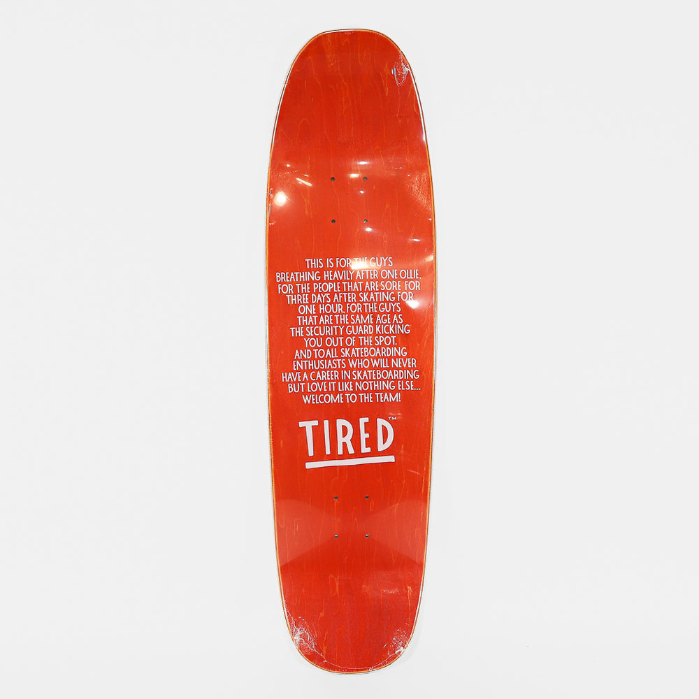 Tired Skateboards - 8.625” Donny Shape Sad Faces Skateboard Deck