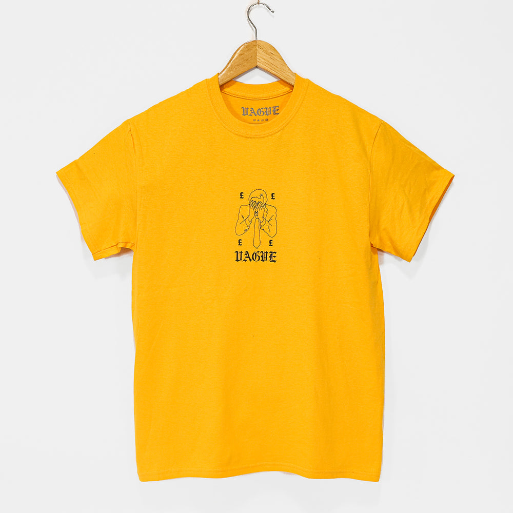 Vague Mag Collapsed Economy Yellow T-Shirt
