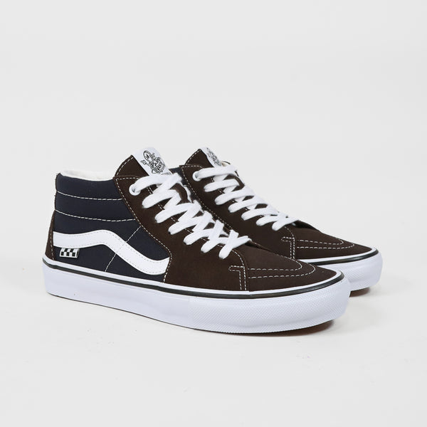 Vans - Skate Grosso Mid Shoes - Dark Brown / Navy