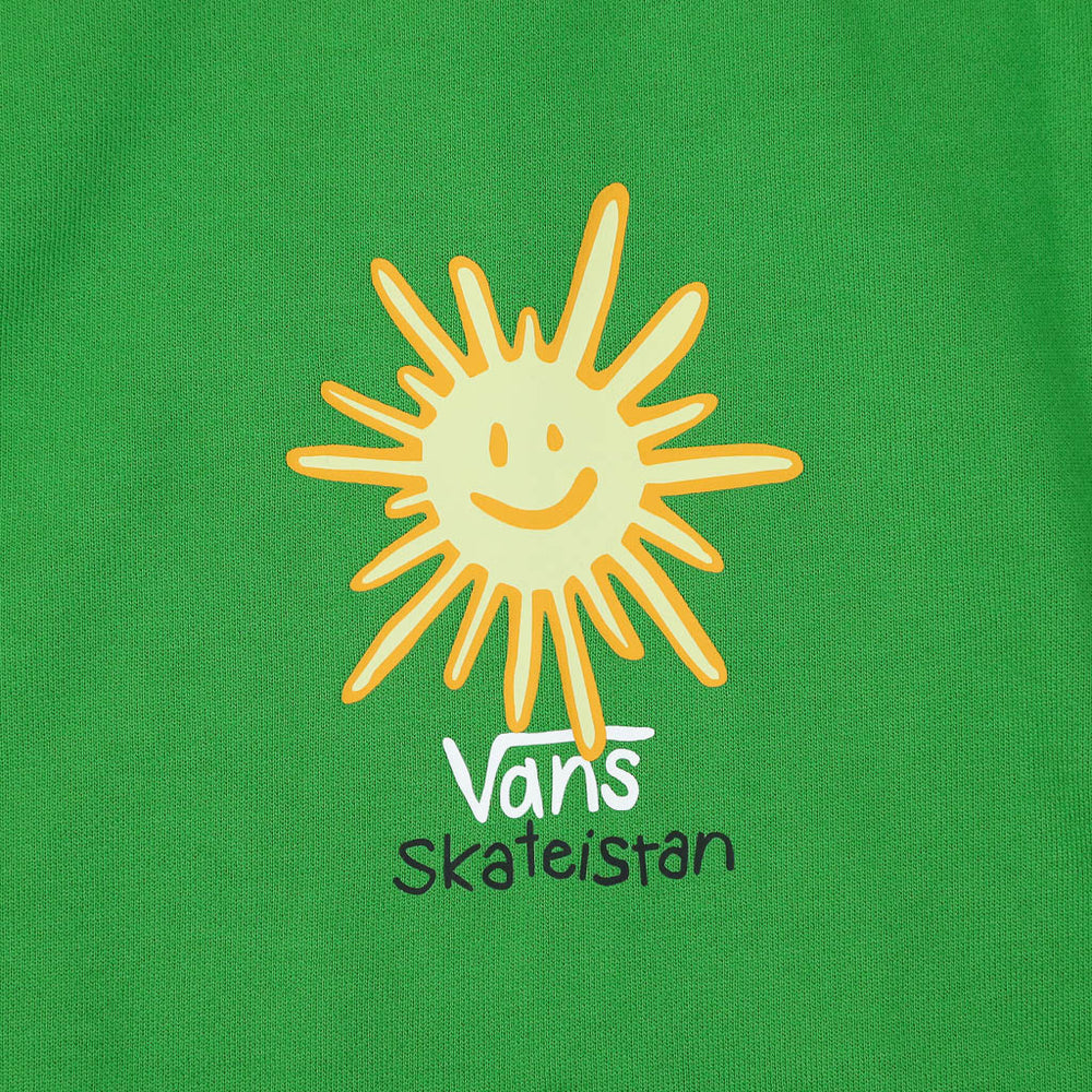Vans Skateistan Green Pullover Hooded Sweatshirt Front Print