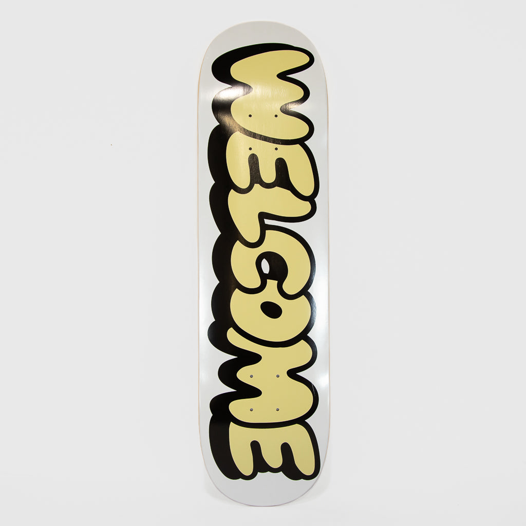 Welcome Skate Store White And Cream Bubble Skateboard Deck