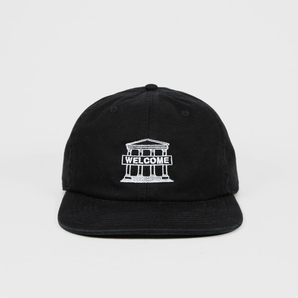 Welcome Skate Store Millennium Black 6 Panel Cap