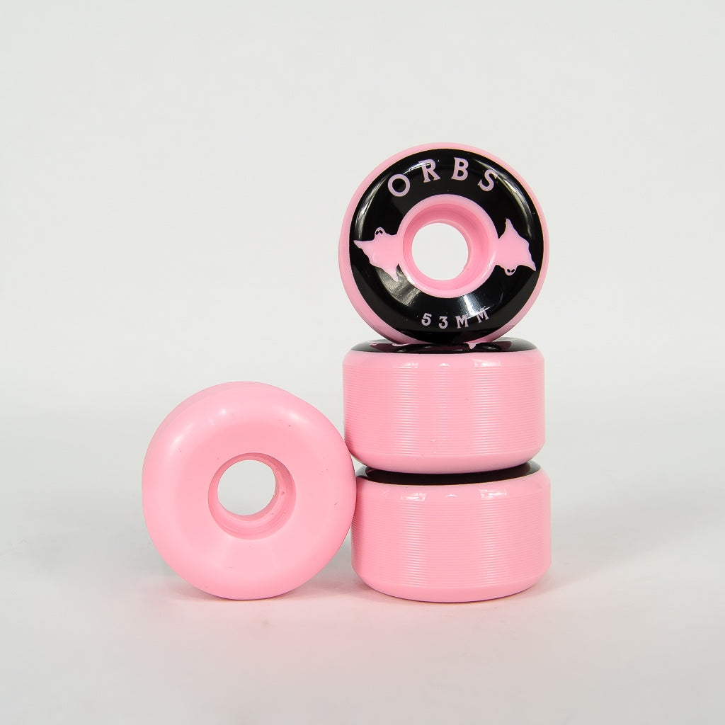 Welcome Skateboards 53mm 99a Orbs Specter Pink Solids Wheels