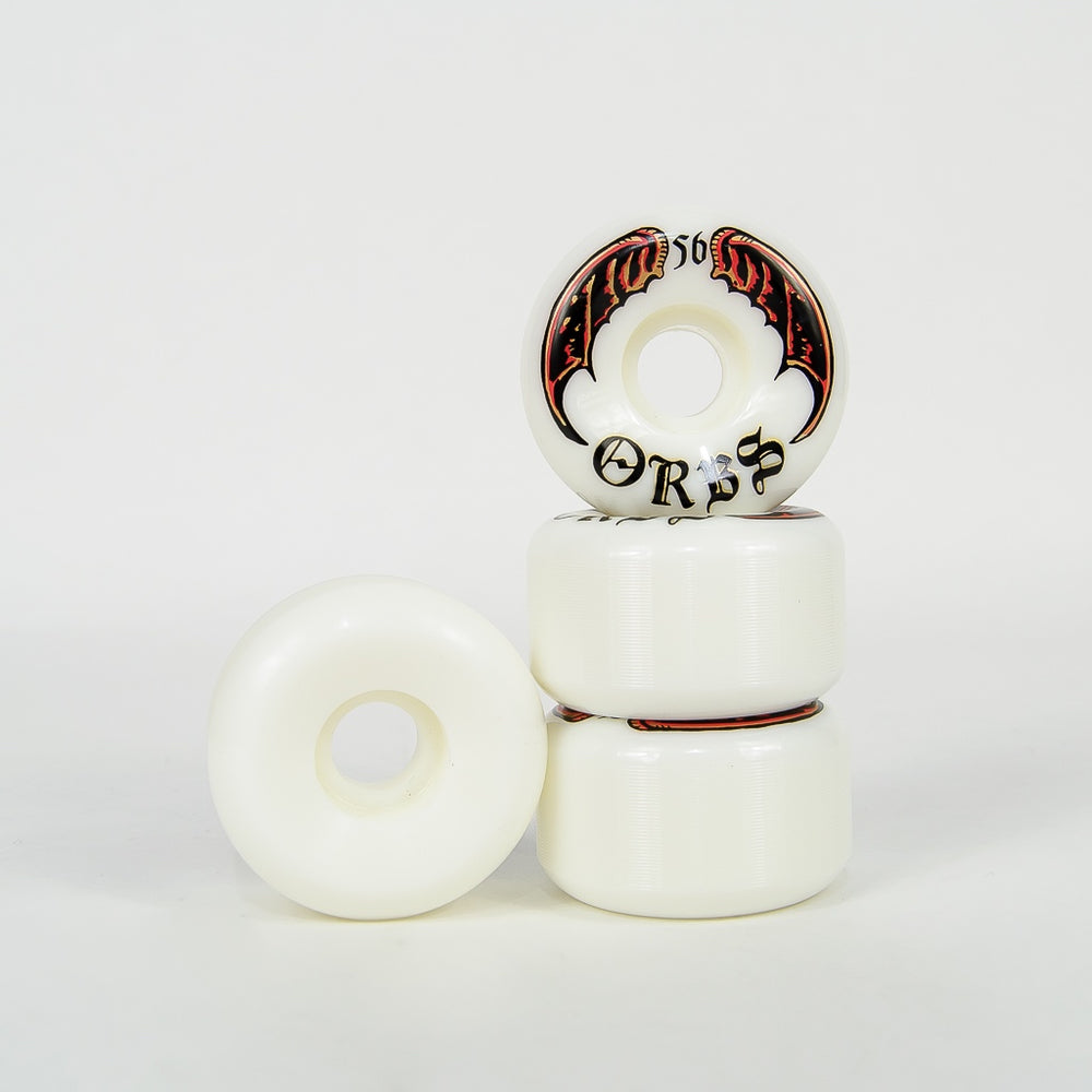 Welcome Skateboards 56mm 99a Orbs Specter White Wheels