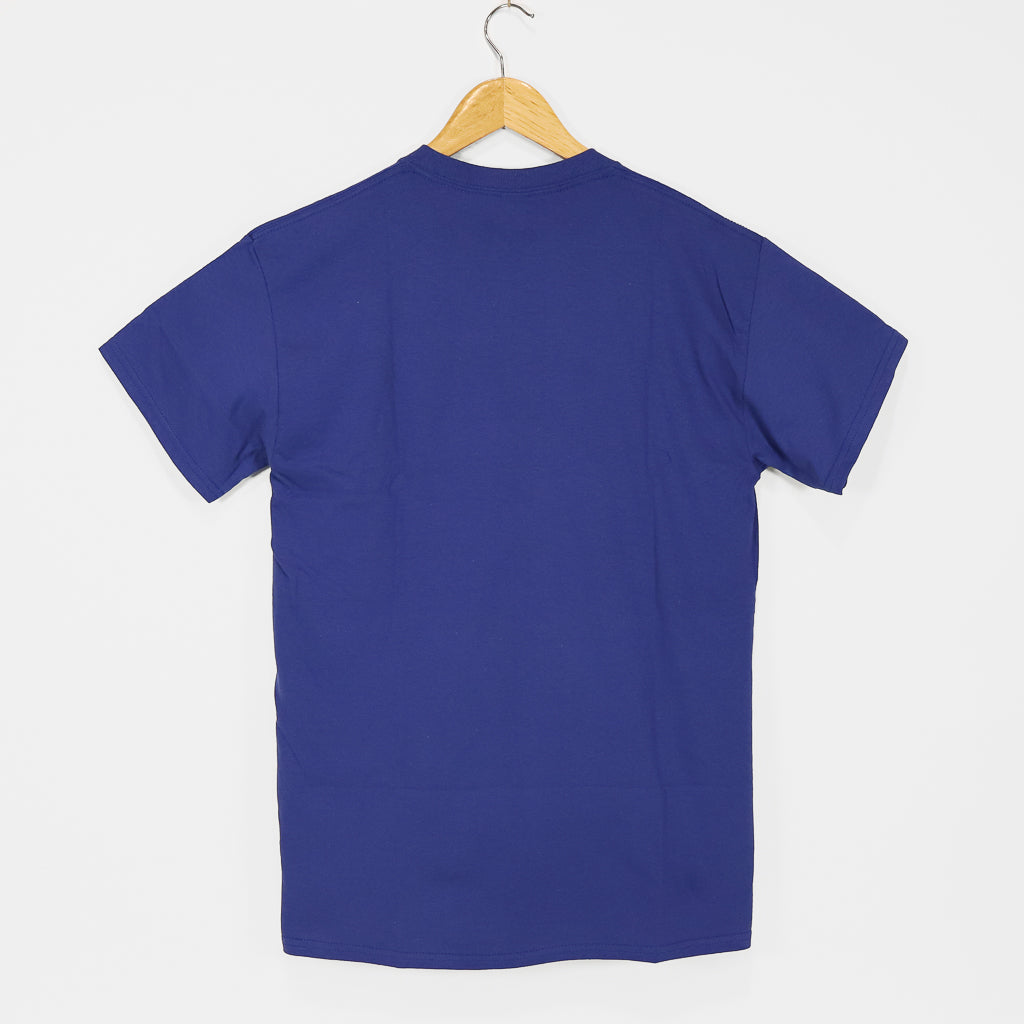 Welcome Skateboards - Butterfly Garment Dyed T-Shirt - Metro Blue