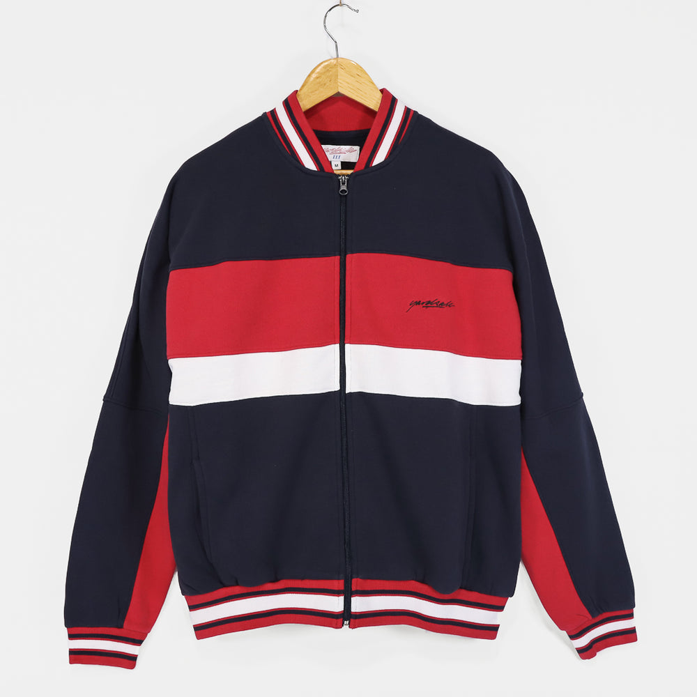 Yardsale Pradel Navy And Red Full Zip Sweatshirt