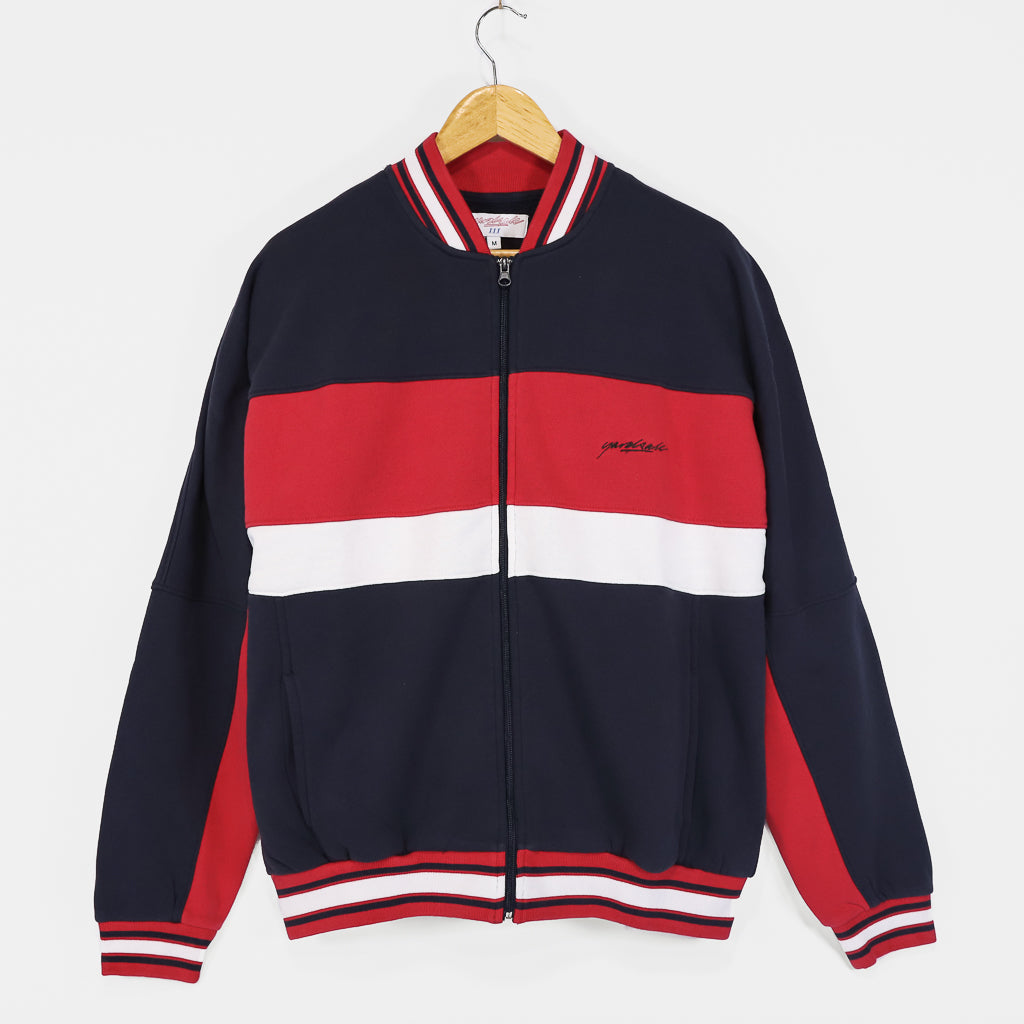 Yardsale Pradel Navy And Red Full Zip Sweatshirt
