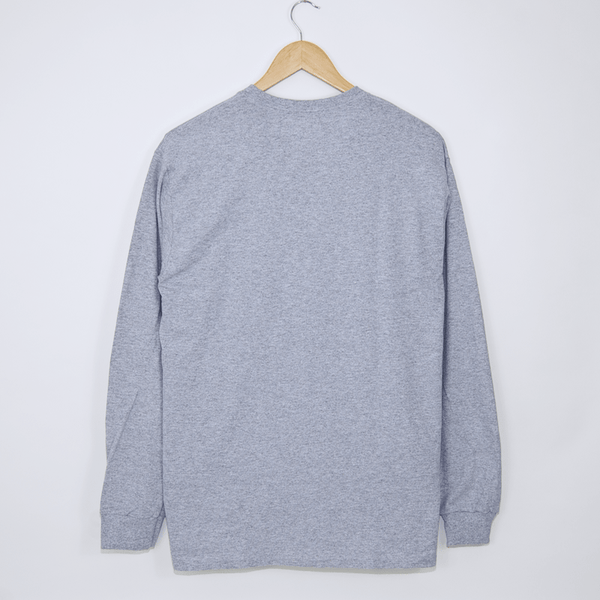 Don't Mess With Yorkshire - Classic Longsleeve T-Shirt - Heather Grey / White
