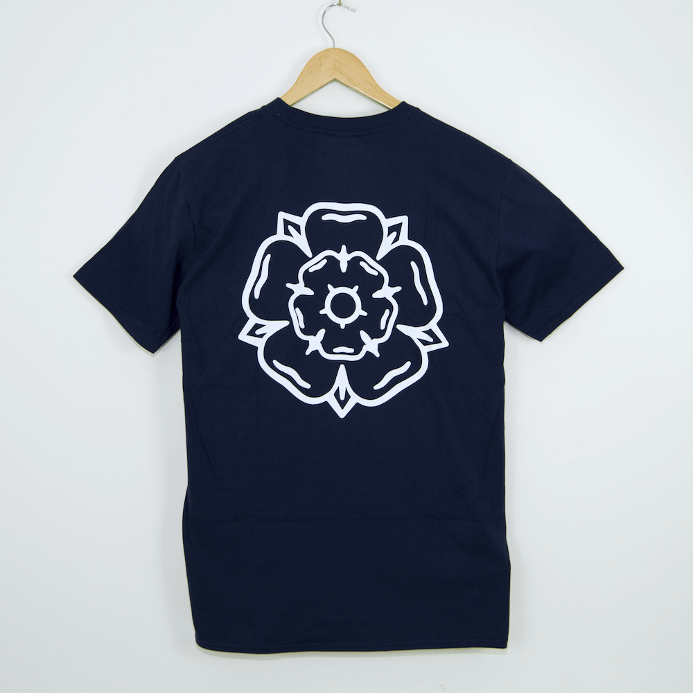 Don't Mess With Yorkshire - Rose T-Shirt - Navy / White
