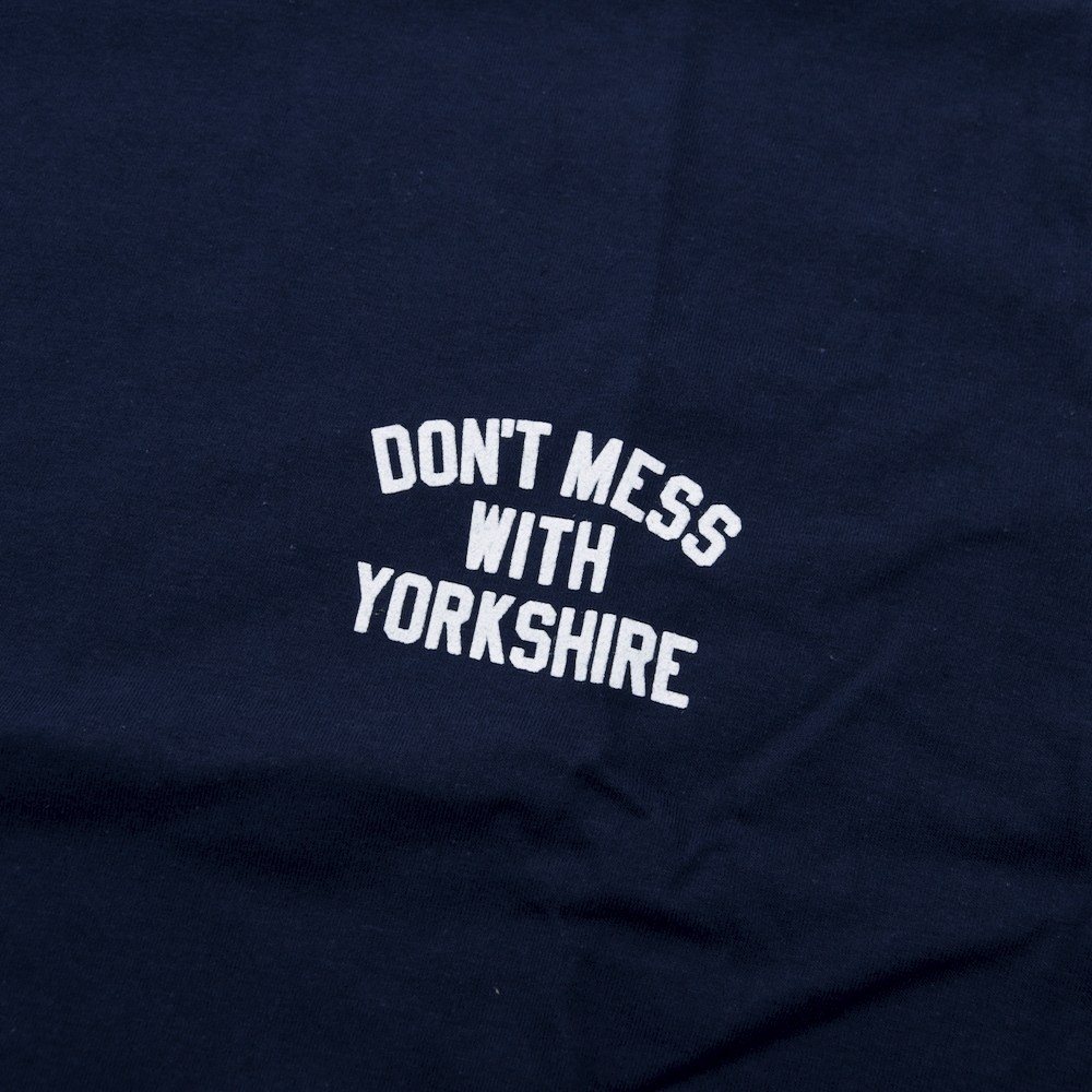 Don't Mess With Yorkshire - Rose T-Shirt - Navy / White