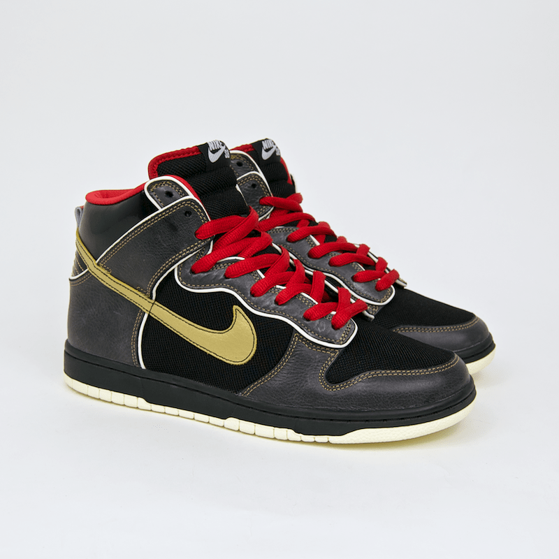 Nike SB - Dunk High Premium SB 'Marshall Amp' Shoes - Black / Metallic Gold
