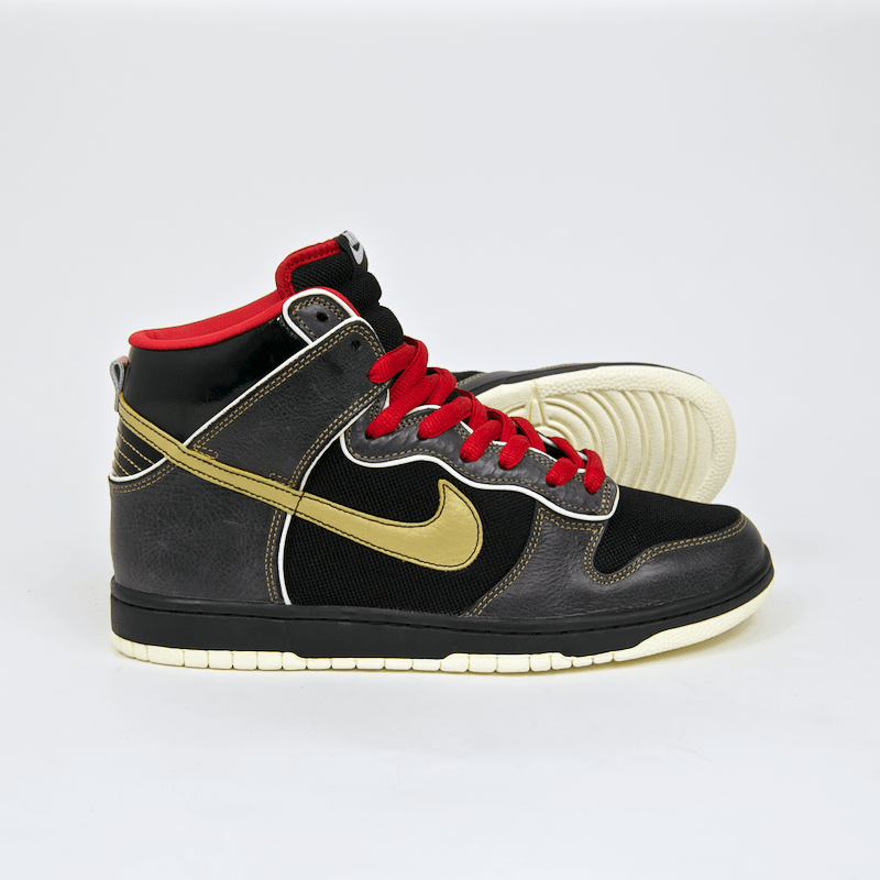 Nike SB - Dunk High Premium SB 'Marshall Amp' Shoes - Black / Metallic Gold