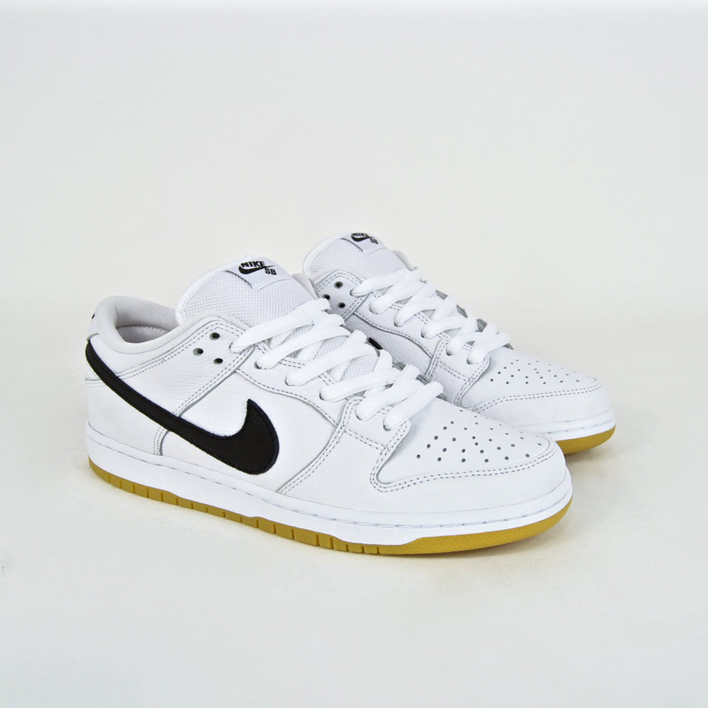 Nike SB White And Gum Dunk Low Pro Orange Label ISO Shoes