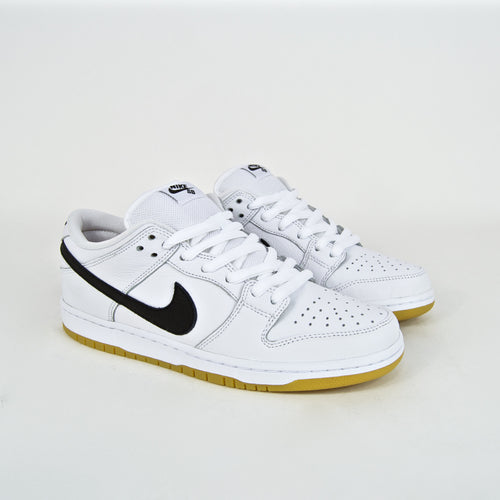 Nike SB - Dunk Low Pro Orange Label ISO Shoes - White / Black / Gum