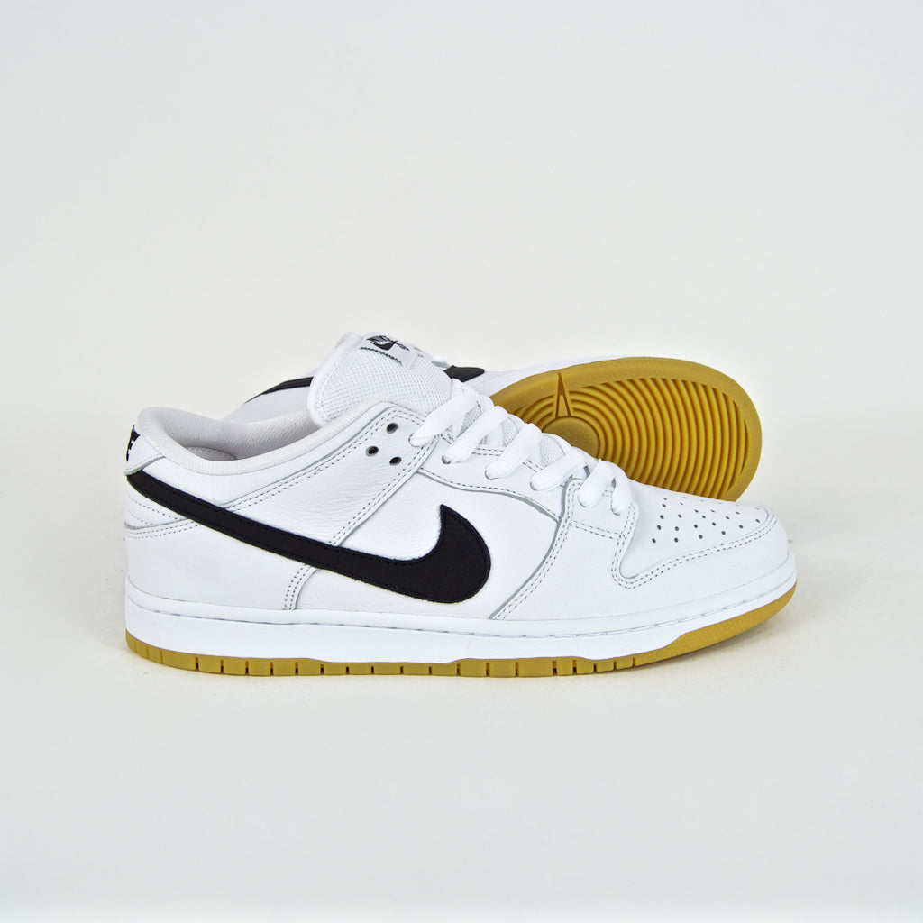 Nike SB White And Gum Dunk Low Pro Orange Label ISO Shoes
