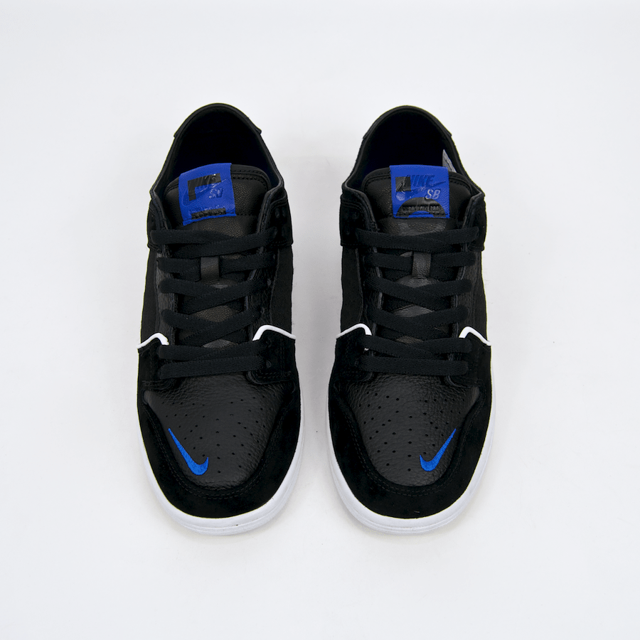 Nike SB - Dunk Low Pro QS (Decon x Soulland) Shoes - Black / Game Royal-White
