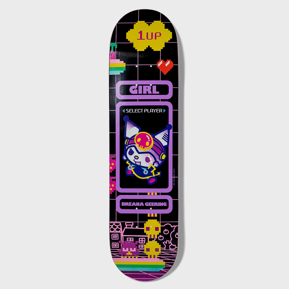 Girl Skateboards - 8.0" Breana Geering Kawaii Arcade Sanrio Skateboard Deck