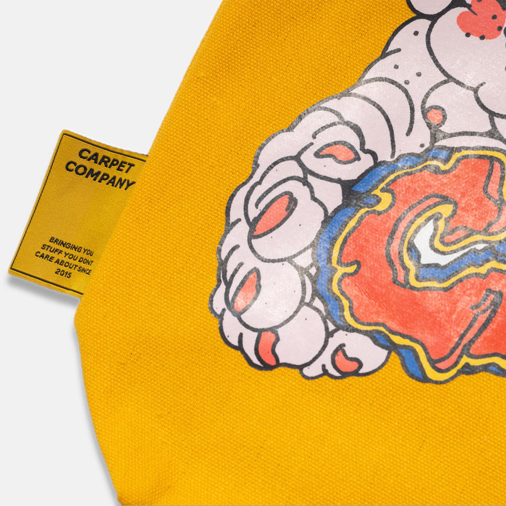 Carpet Company - Punk Baby Tote Bag - Yellow