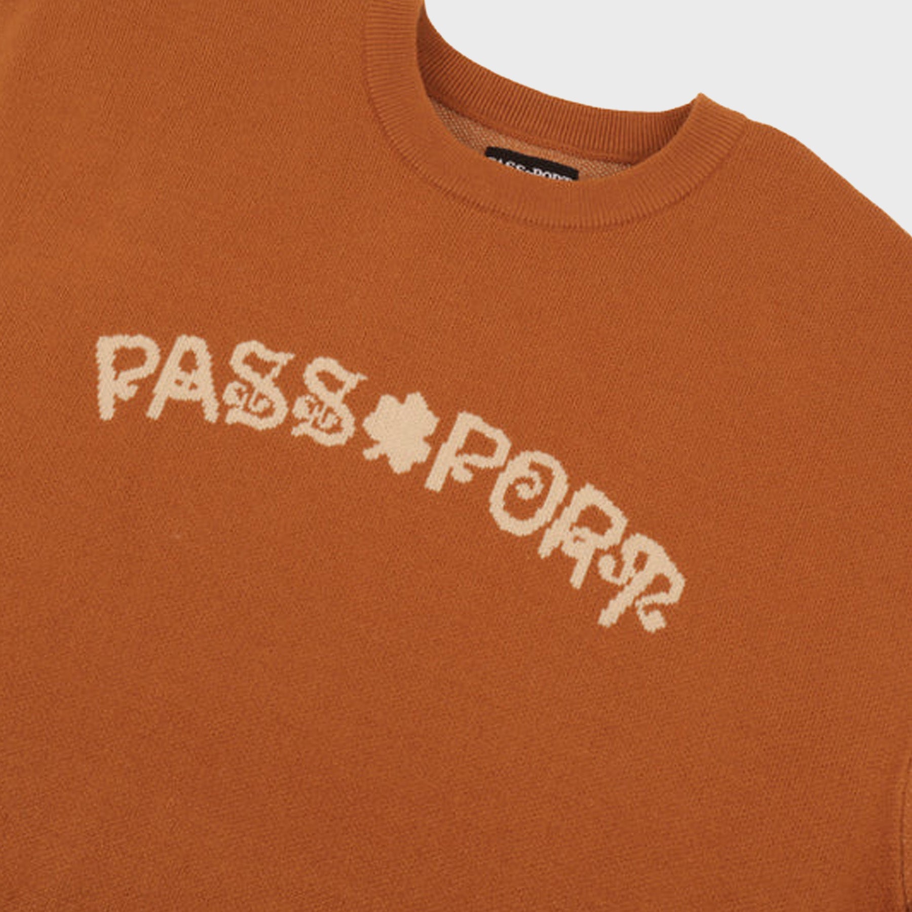 Pass Port Skateboards - Sham Knitted Jumper - Rust – Welcome Skate