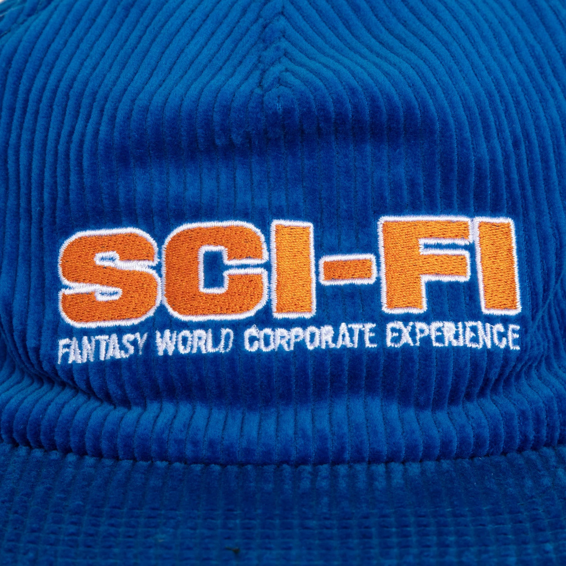 Sci-Fi Fantasy Corporate Experience Blue Cord Cap
