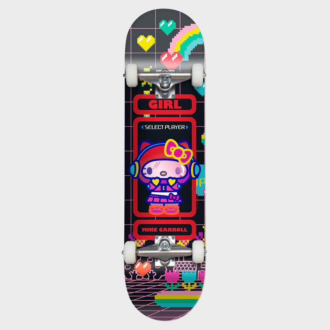 Girl Skateboards - 7.75" Mike Carroll Kawaii Arcade Sanrio Complete Skateboard