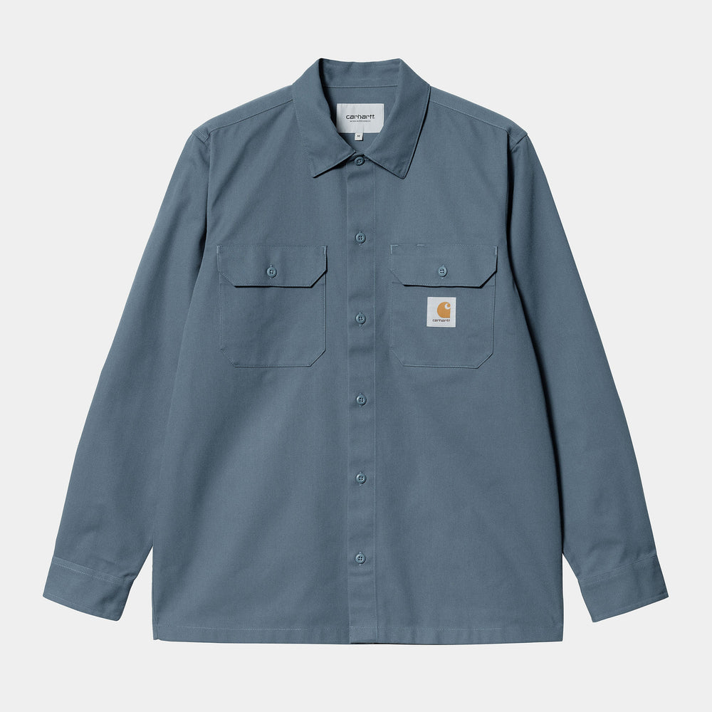 Carhartt WIP - Master Longleeve Shirt - Storm Blue