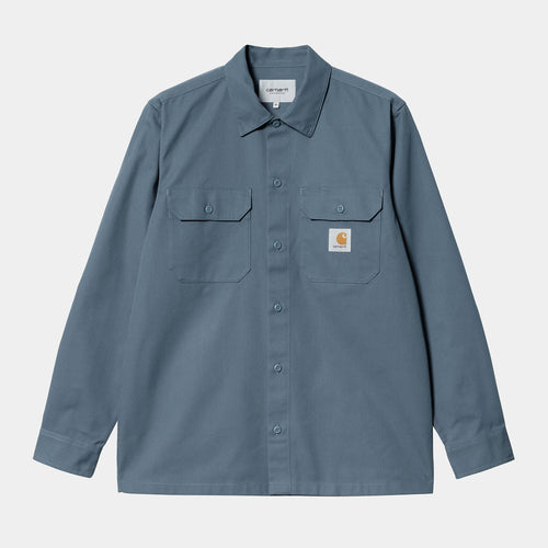 Carhartt WIP - Master Longsleeve Shirt - Storm Blue