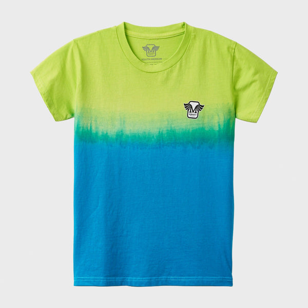 Monarch Skateboards - Youth Horus Gradient T-Shirt - Teal / Green