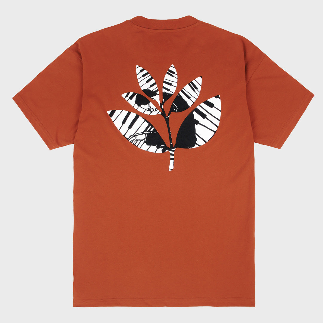 Magenta Skateboards Piano Plant Auburn Orange T-Shirt
