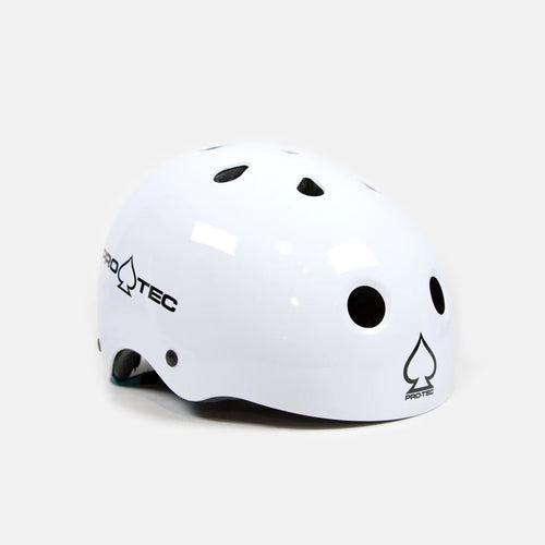 Skate Helmet PRO-TEC CLASSIC CERTIFIED GLOSS WHITE Momentum
