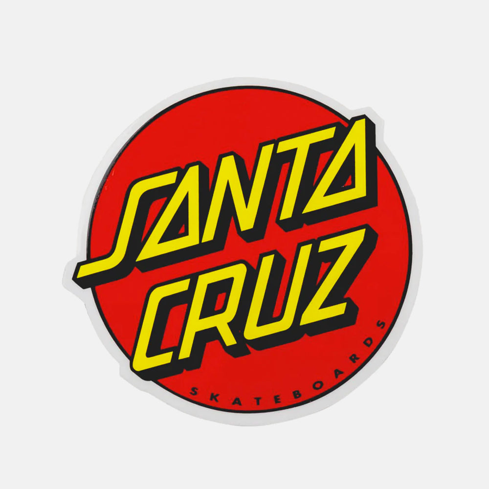 Santa Cruz - Classic Dot 6" Sticker - Red