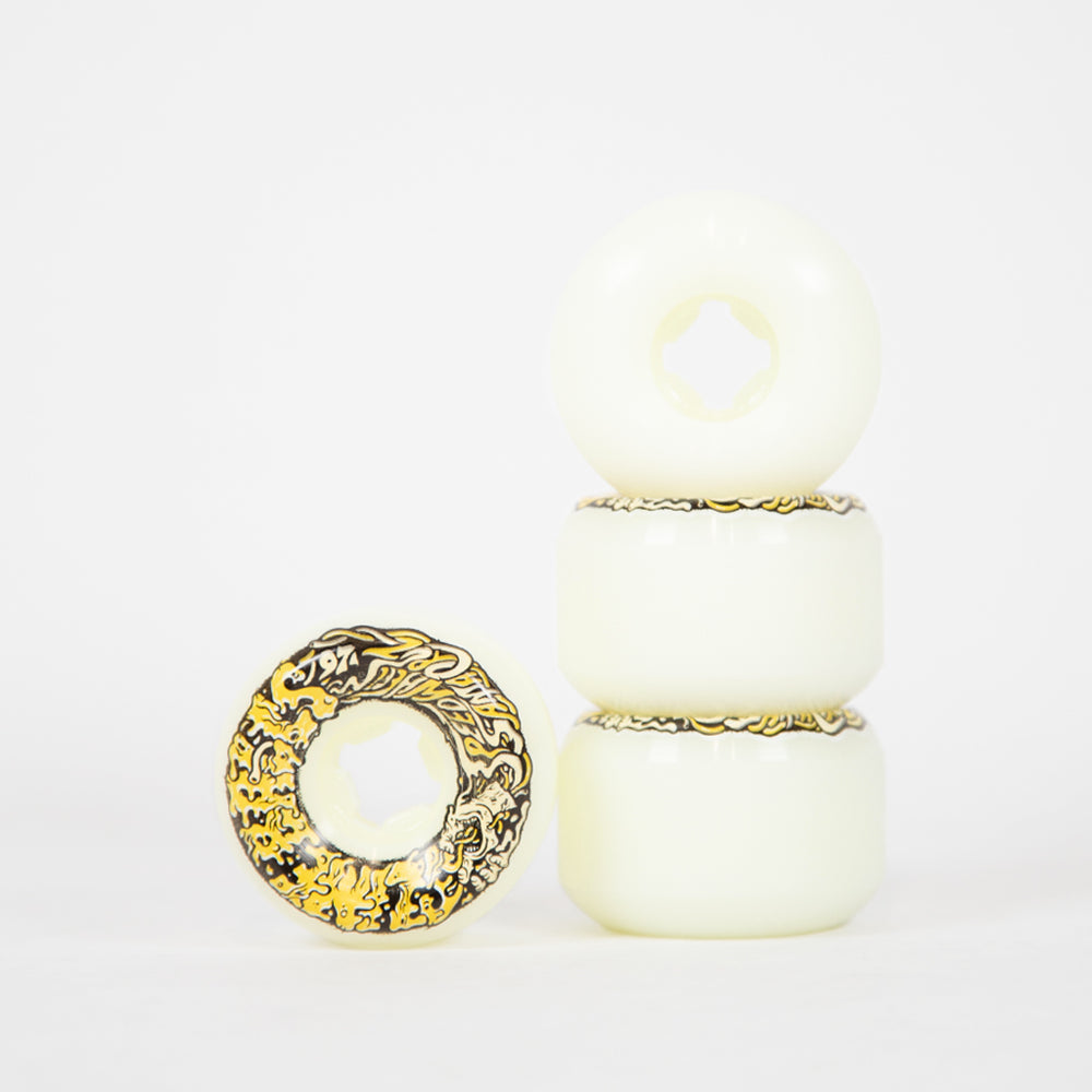 Santa Cruz - 56mm (97a) Slime Balls Vomit Mini II Skateboard Wheels - White