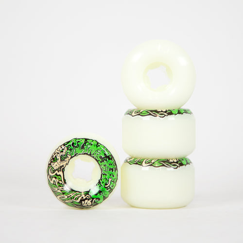 Santa Cruz - 54mm (97a) Slime Balls Vomit Mini II Skateboard Wheels - White