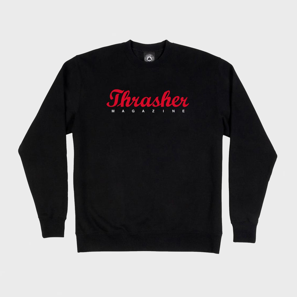 Thrasher Magazine - Script Crewneck Sweatshirt - Black