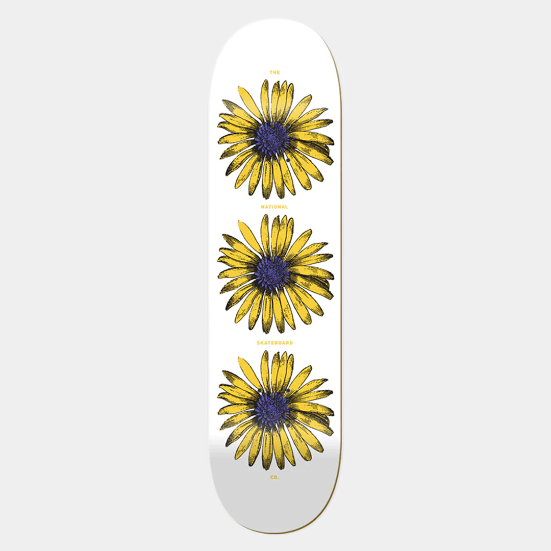 The National Skateboard Co. - 8.125" Daisy Yellow Skateboard Deck - (Medium Concave)